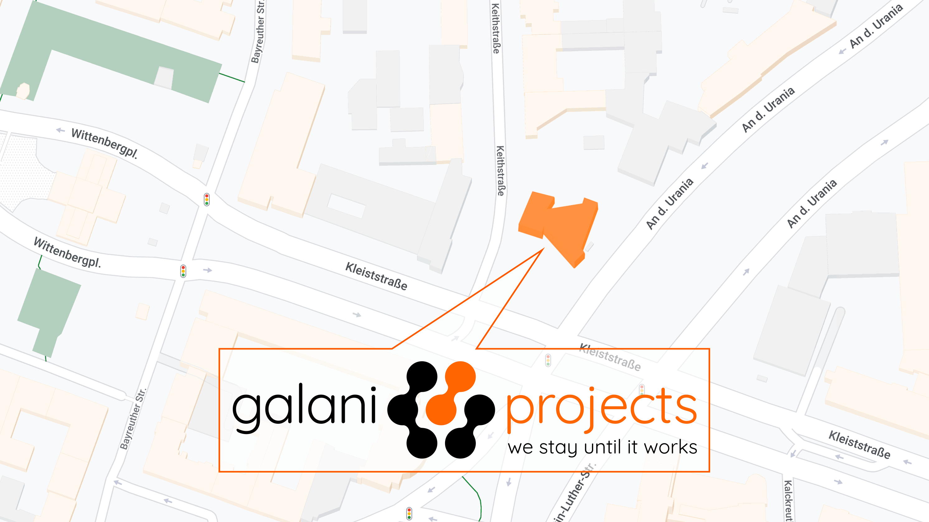 Map galaniprojects Contact